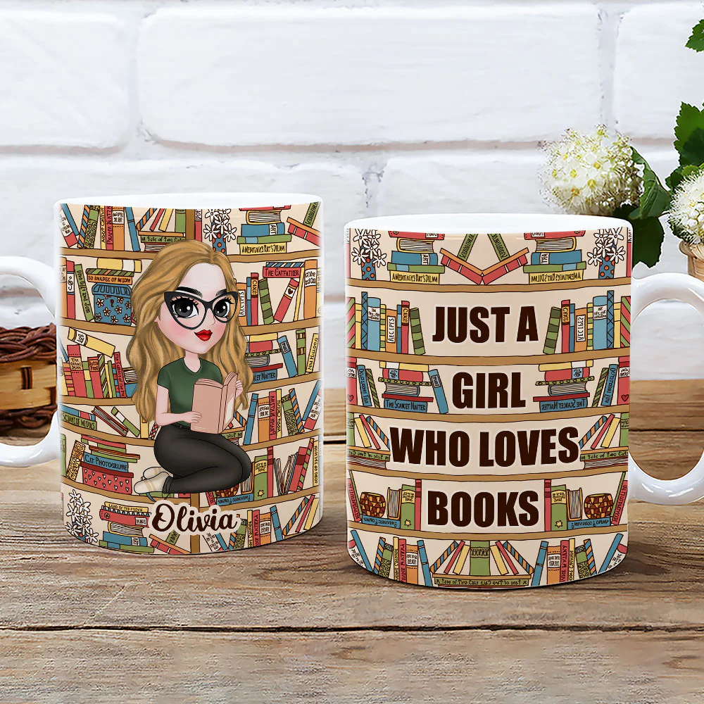 Book Lover - Personalized Custom Coffee Mug - Image 2