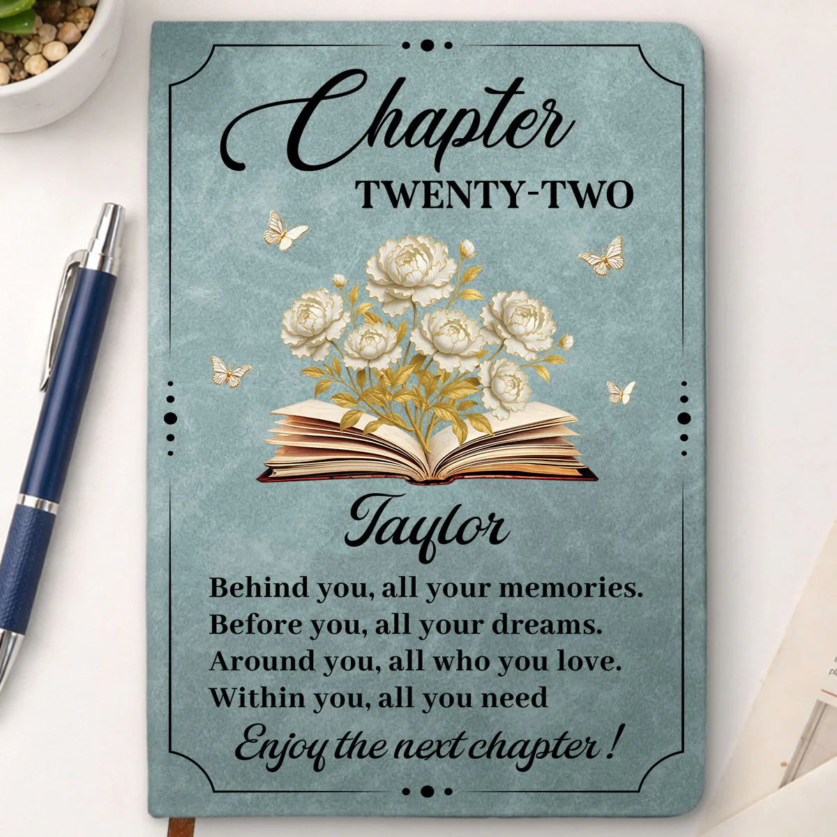 Book Lover - Personalized Custom Leather Journal - Image 2