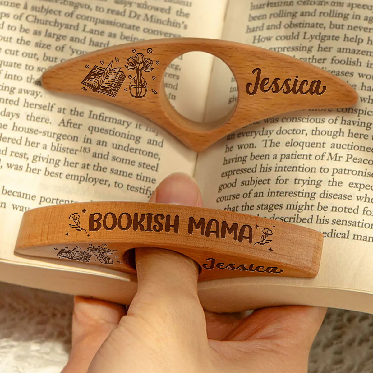 Bookish Mama - Personalized Custom Book Page Holder