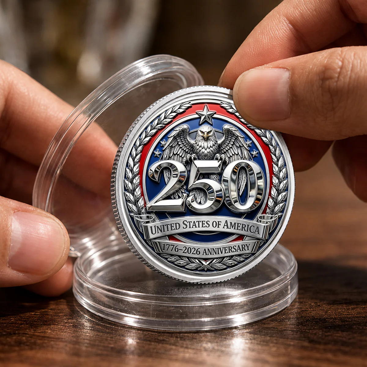 Born Free 250 - Personalized Custom Commemorative Keepsake Coin - Image 2