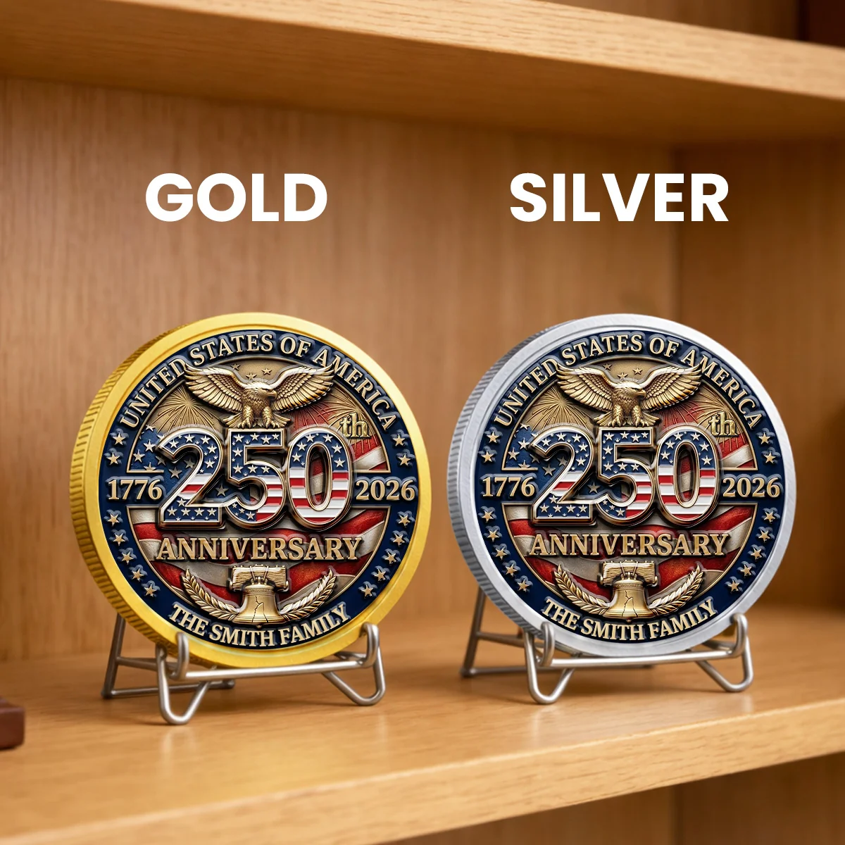 Born Free 250 - Personalized Custom Commemorative Keepsake Coin - Image 7