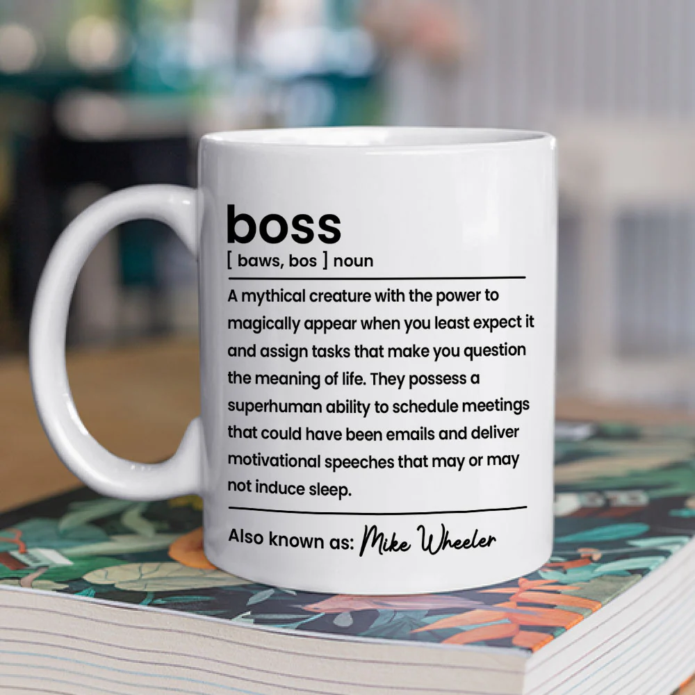 Boss Definition - Personalized Custom Coffee Mug - Image 2