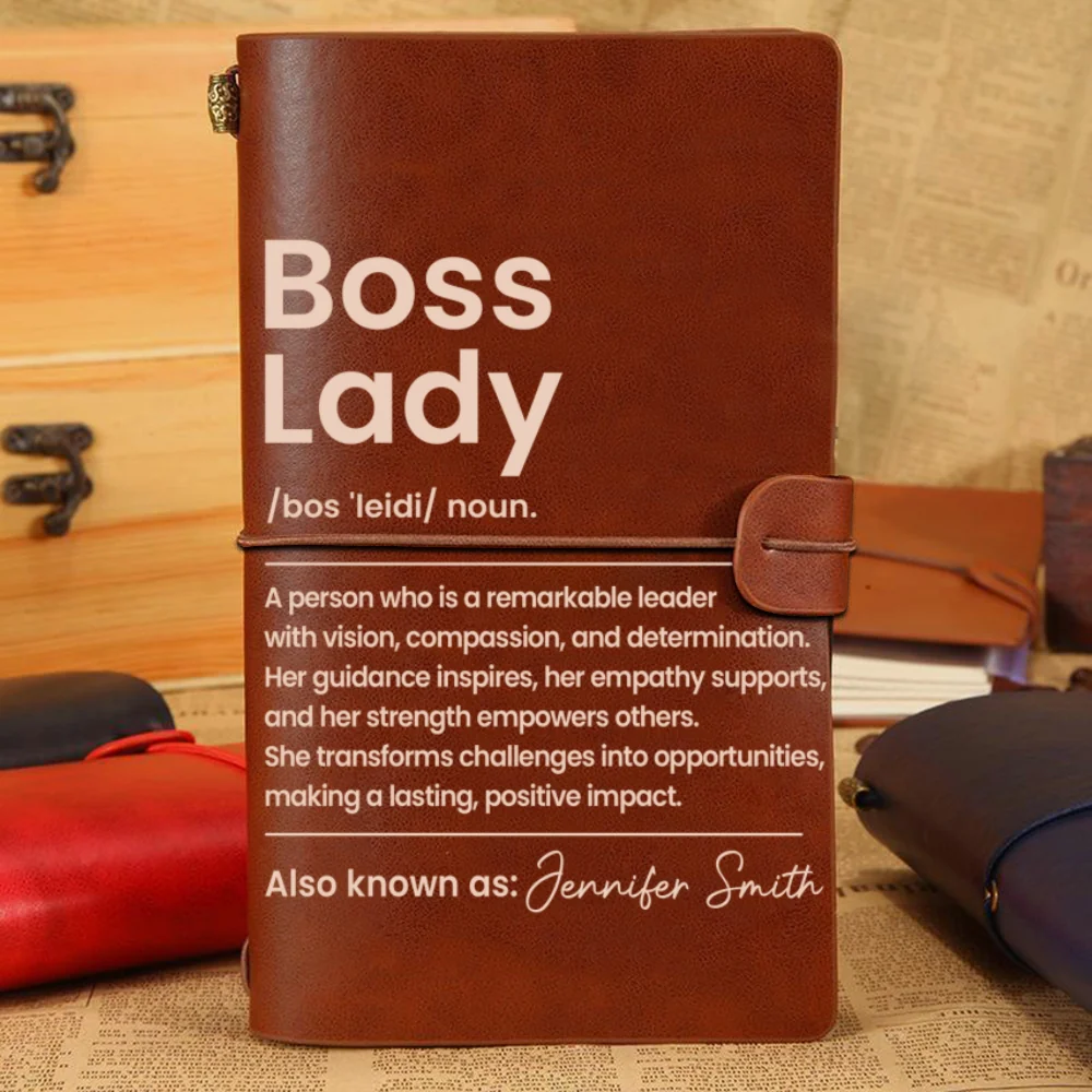 Boss Lady - Personalized Custom Vintage Journal - Image 5