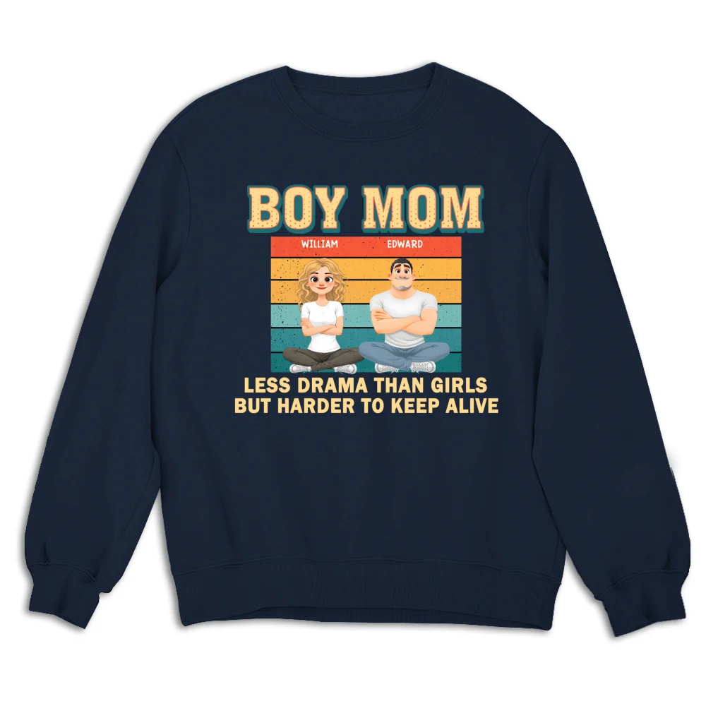 Boy Mom - Personalized Custom Shirt - Image 15