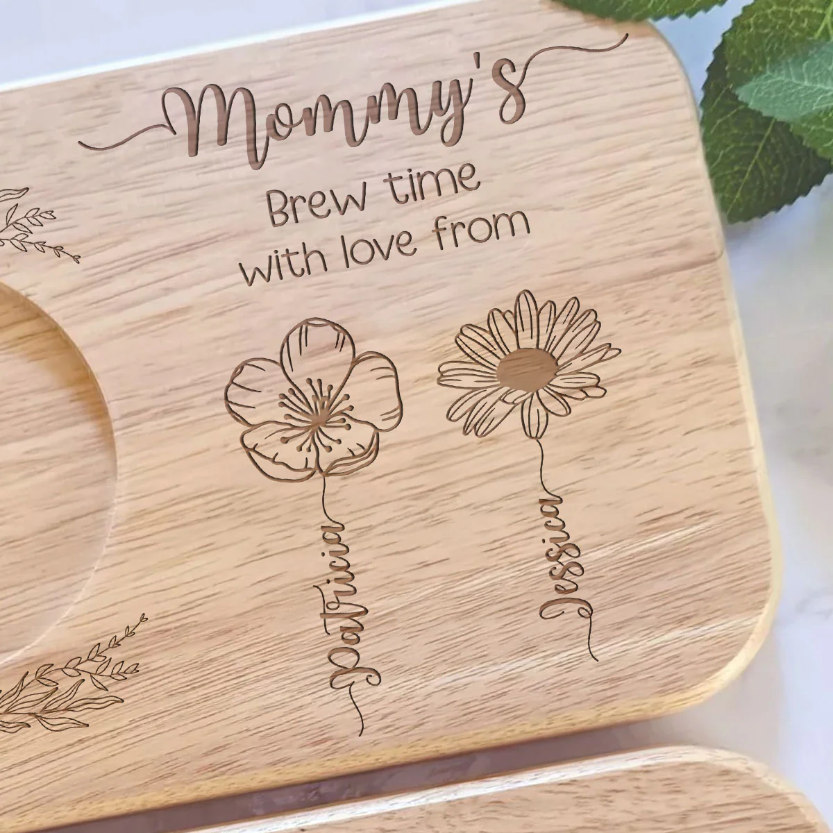 Brew Time With Love - Personalized Custom Wooden Treat Board - Image 5