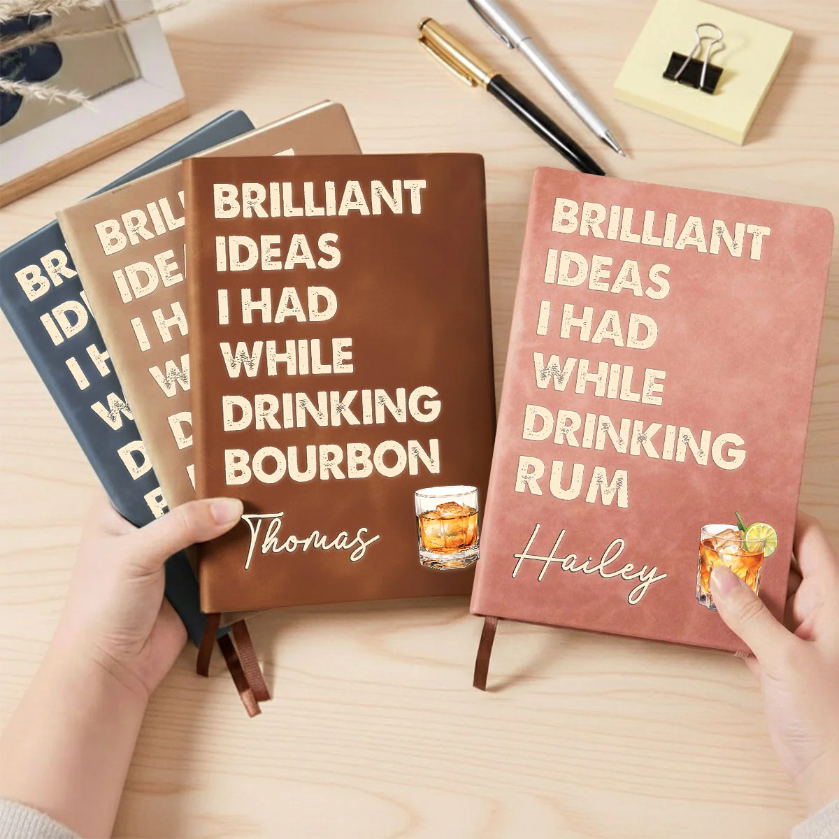 Brilliant Ideas - Personalized Custom Leather Journal - Image 4