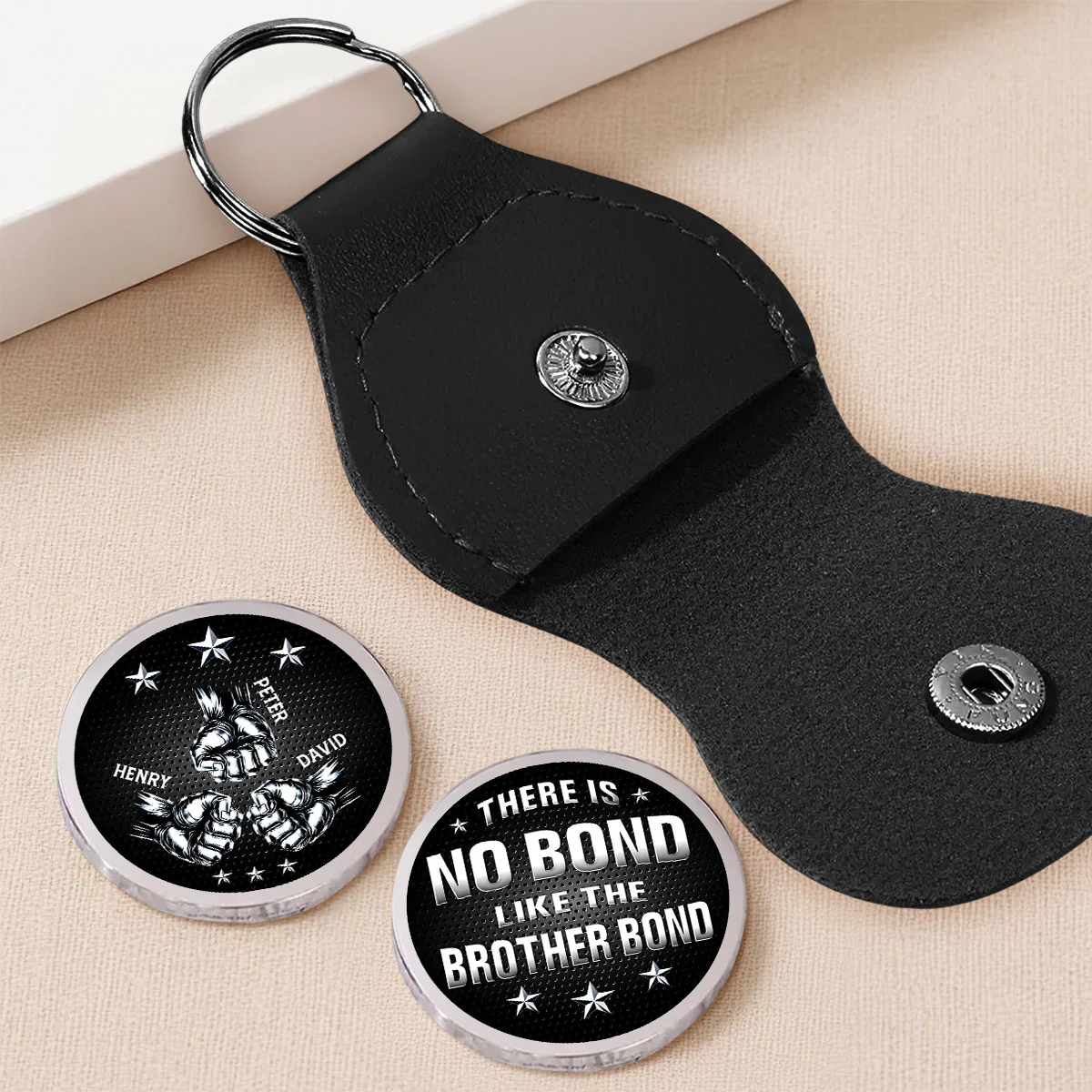 Brother Bond - Personalized Custom Pocket Hug - Image 3