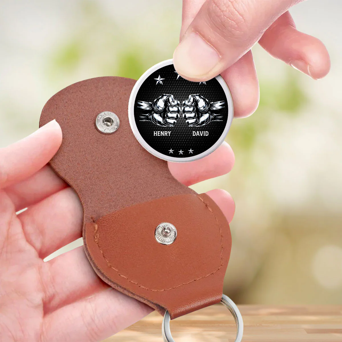 Brother Bond - Personalized Custom Pocket Hug - Image 4
