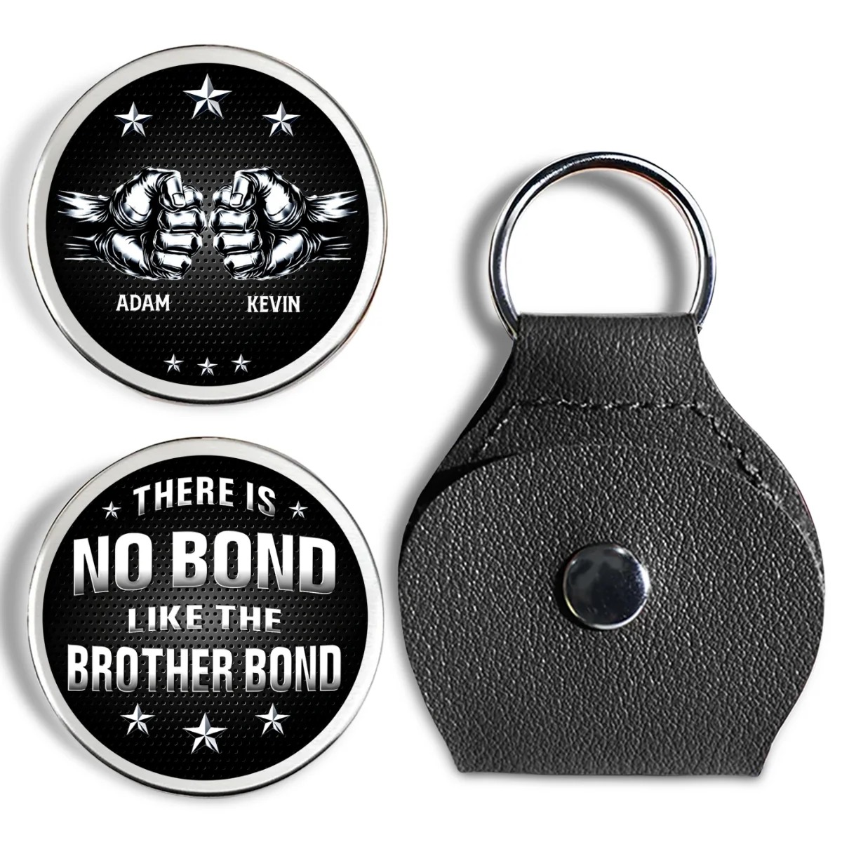 Brother Bond - Personalized Custom Pocket Hug - Image 8