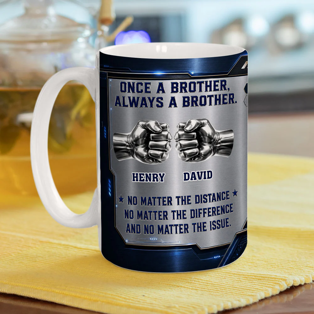 Brother Forever - Personalized Custom 3D Inflated Effect Mug - Image 3