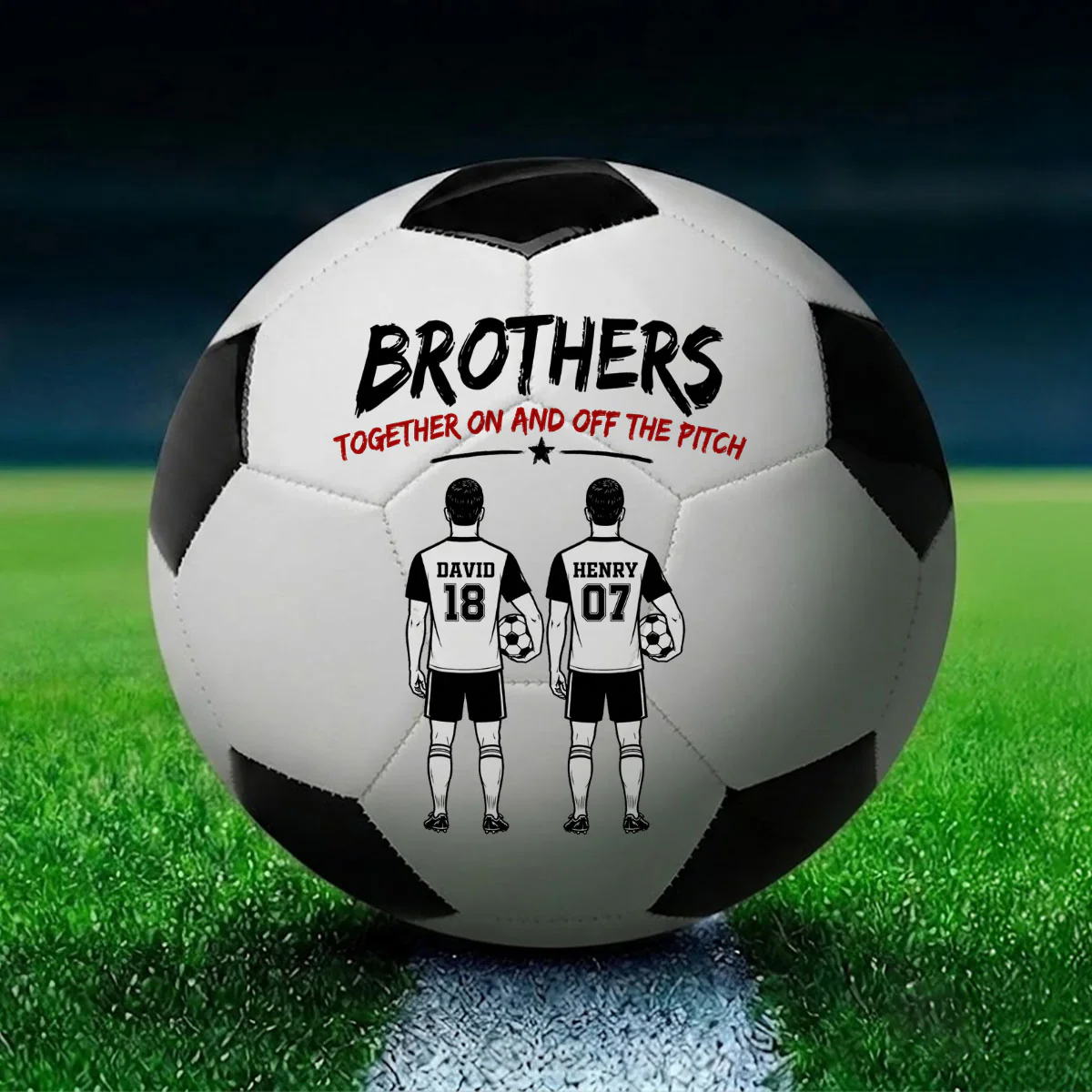Brother Hood - Personalized Custom Soccer Ball