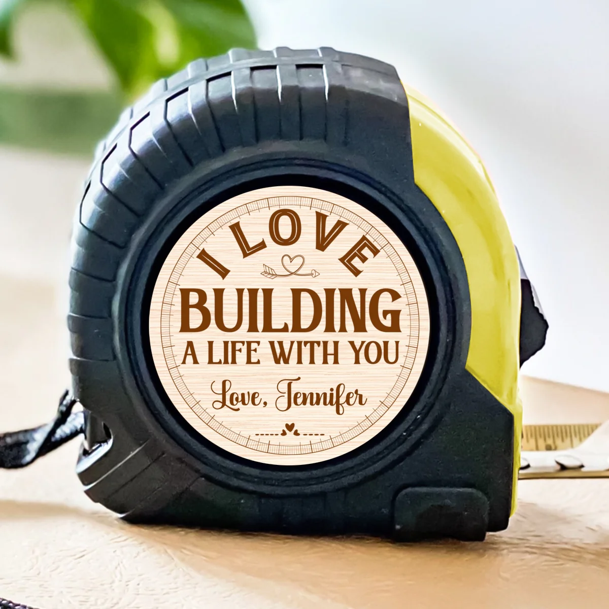 Building A Life With You - Personalized Custom Tape Measure - Image 6