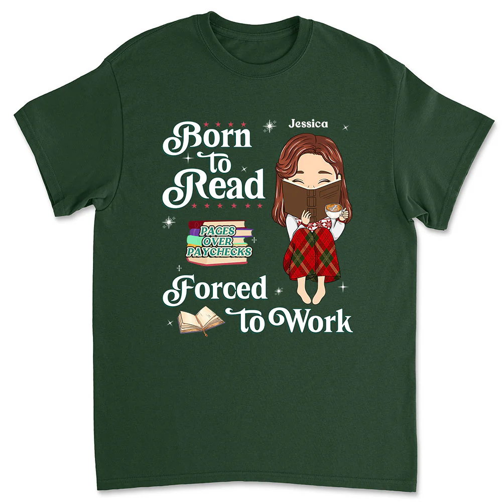 Built To Read, Forced To Grind - Personalized Custom Shirt - Image 2