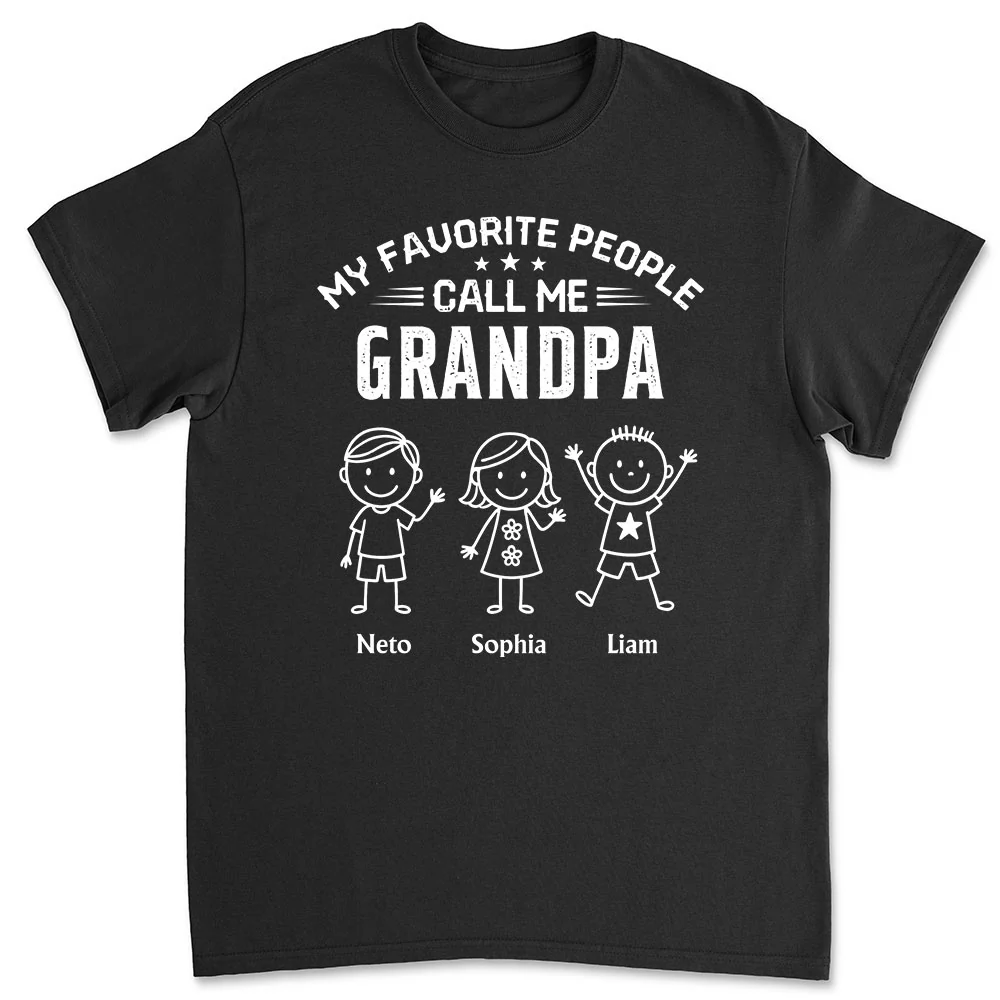 Call Me Grandpa - Personalized Custom Shirt