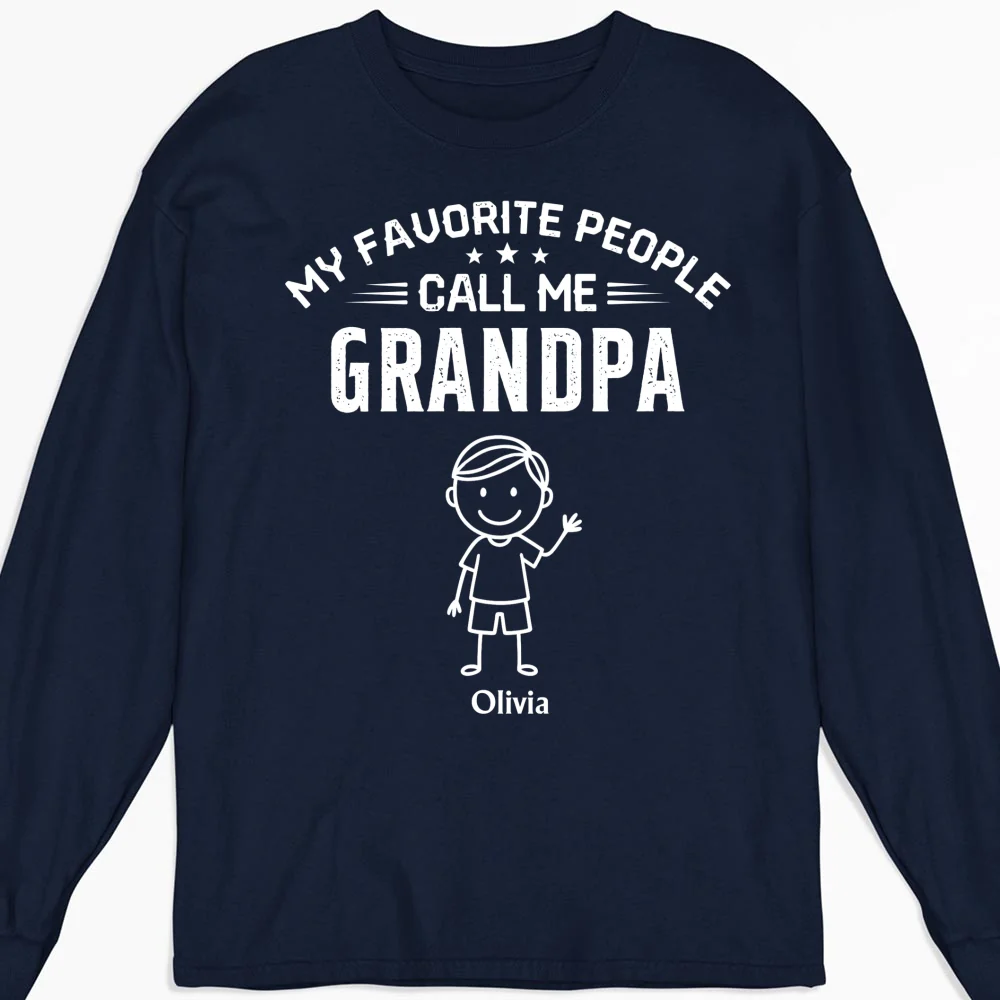 Call Me Grandpa - Personalized Custom Shirt - Image 14