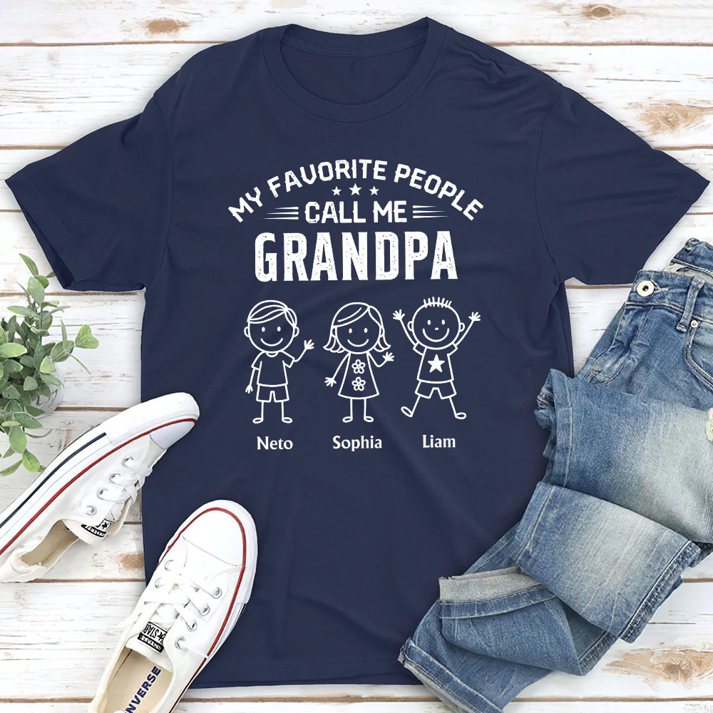 Call Me Grandpa - Personalized Custom Shirt - Image 2