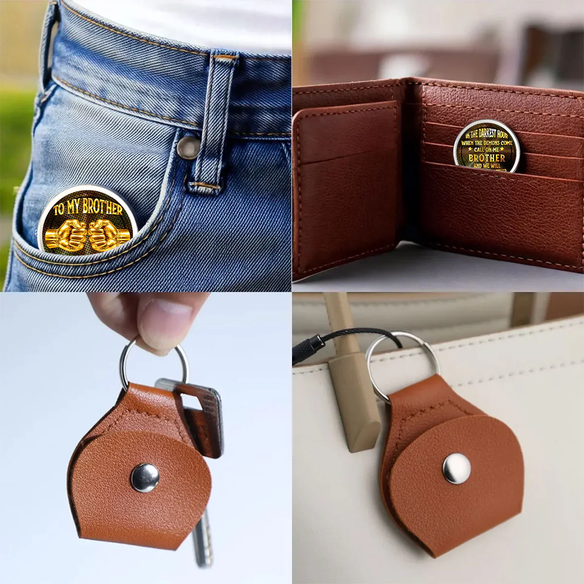 Call On Me Brother - Personalized Custom Pocket Hug - Image 4