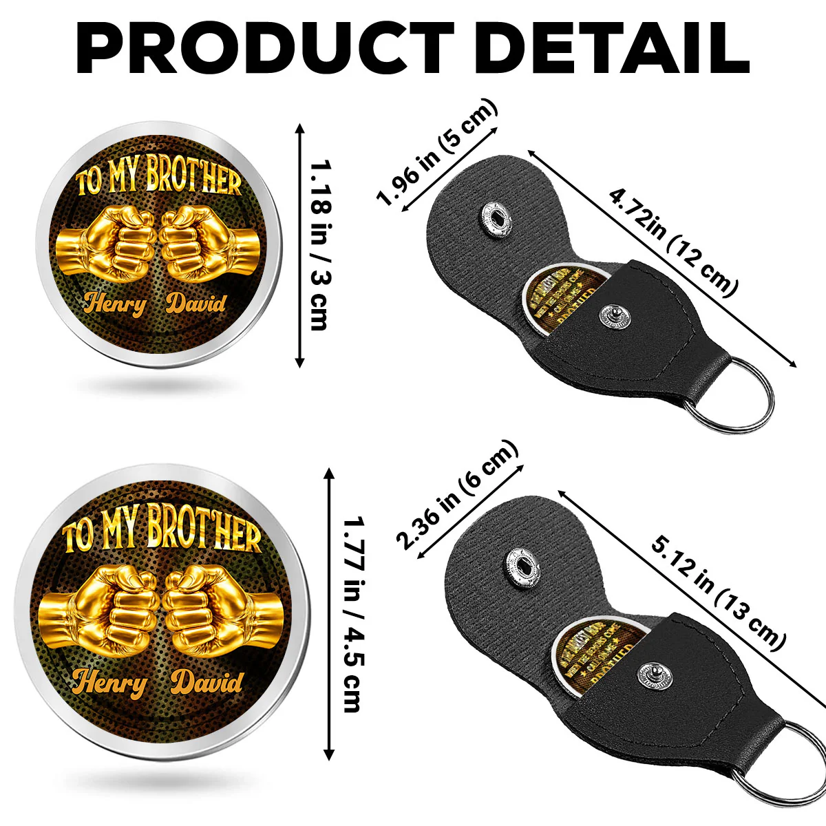 Call On Me Brother - Personalized Custom Pocket Hug - Image 5