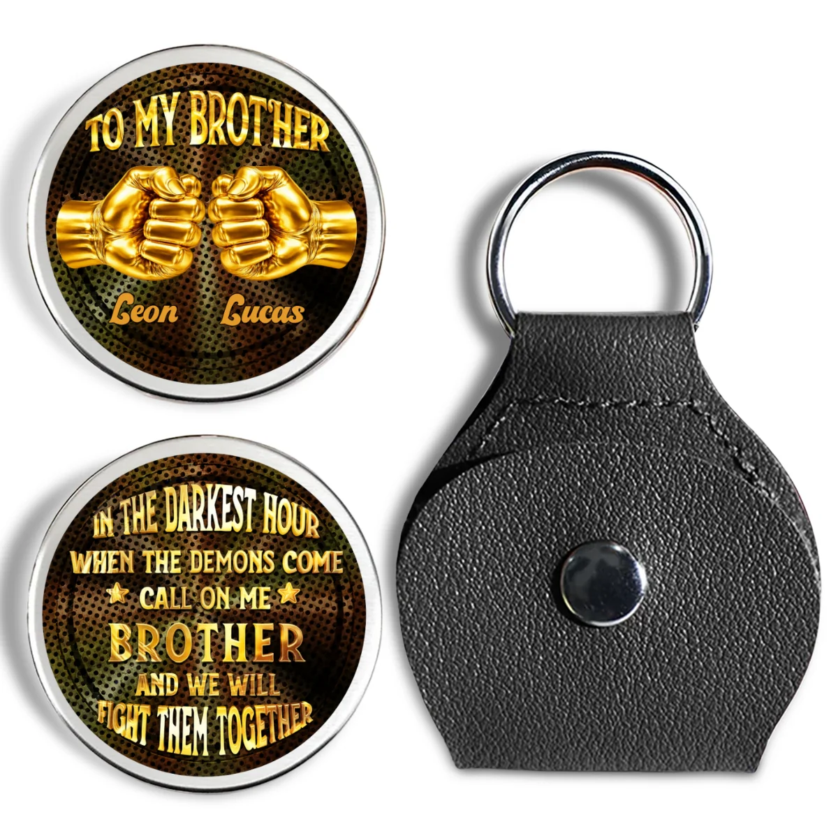 Call On Me Brother - Personalized Custom Pocket Hug - Image 7