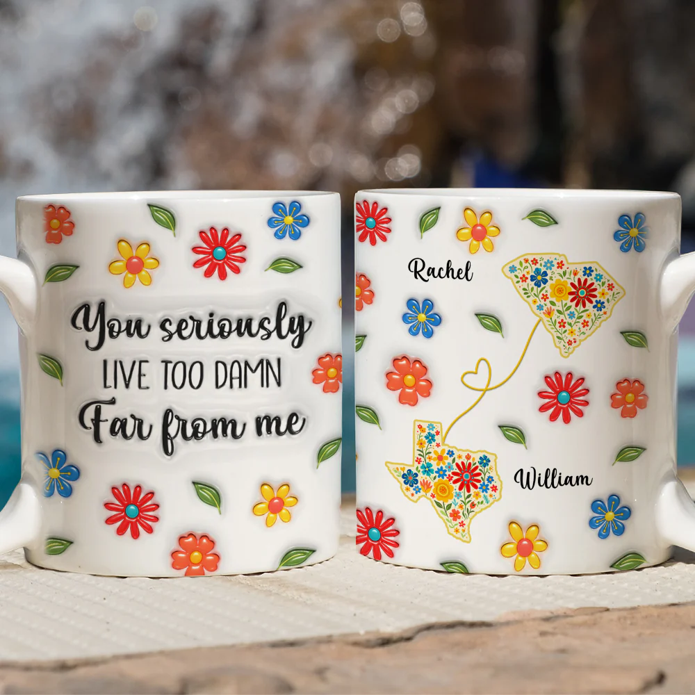 Can You Just Live Here - Personalized Custom 3D Inflated Effect Mug - Image 2