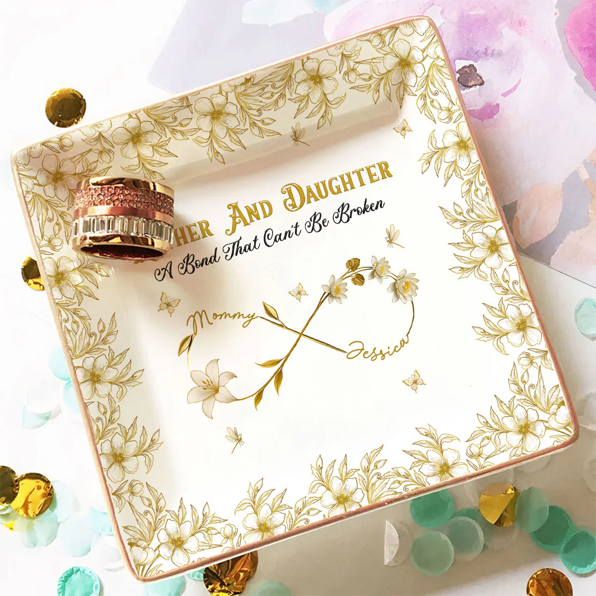 Cannot Be Broken - Personalized Custom Jewelry Dish - Image 2