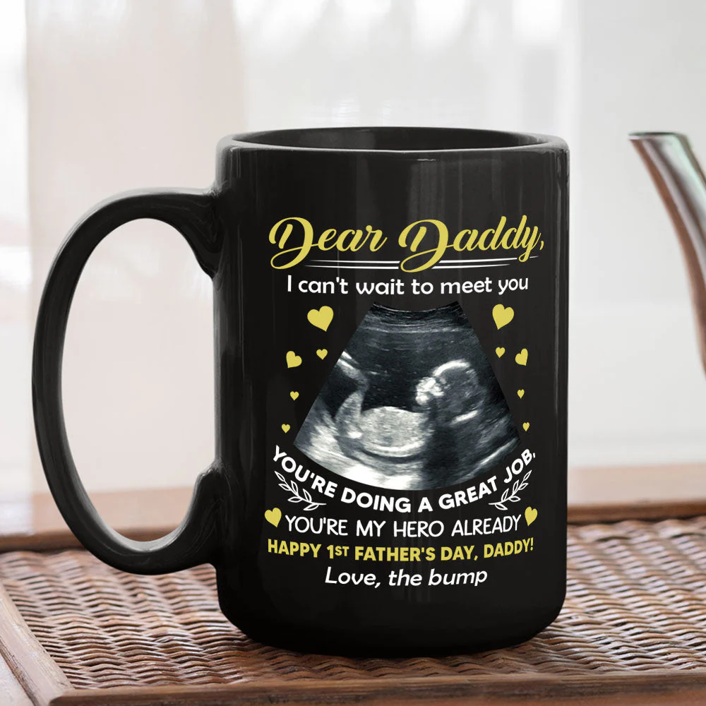 Cant Wait To Meet You - Personalized Custom Coffee Mug - Image 4