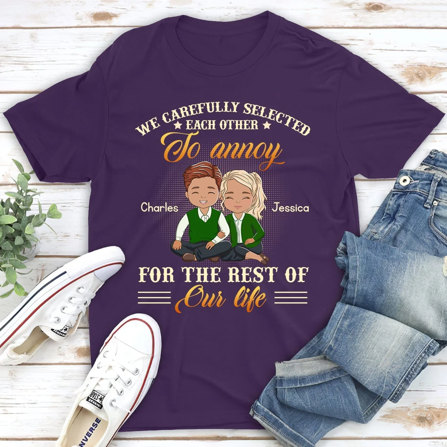 Carefully Selected - Personalized Custom Classic T-shirt - Image 3