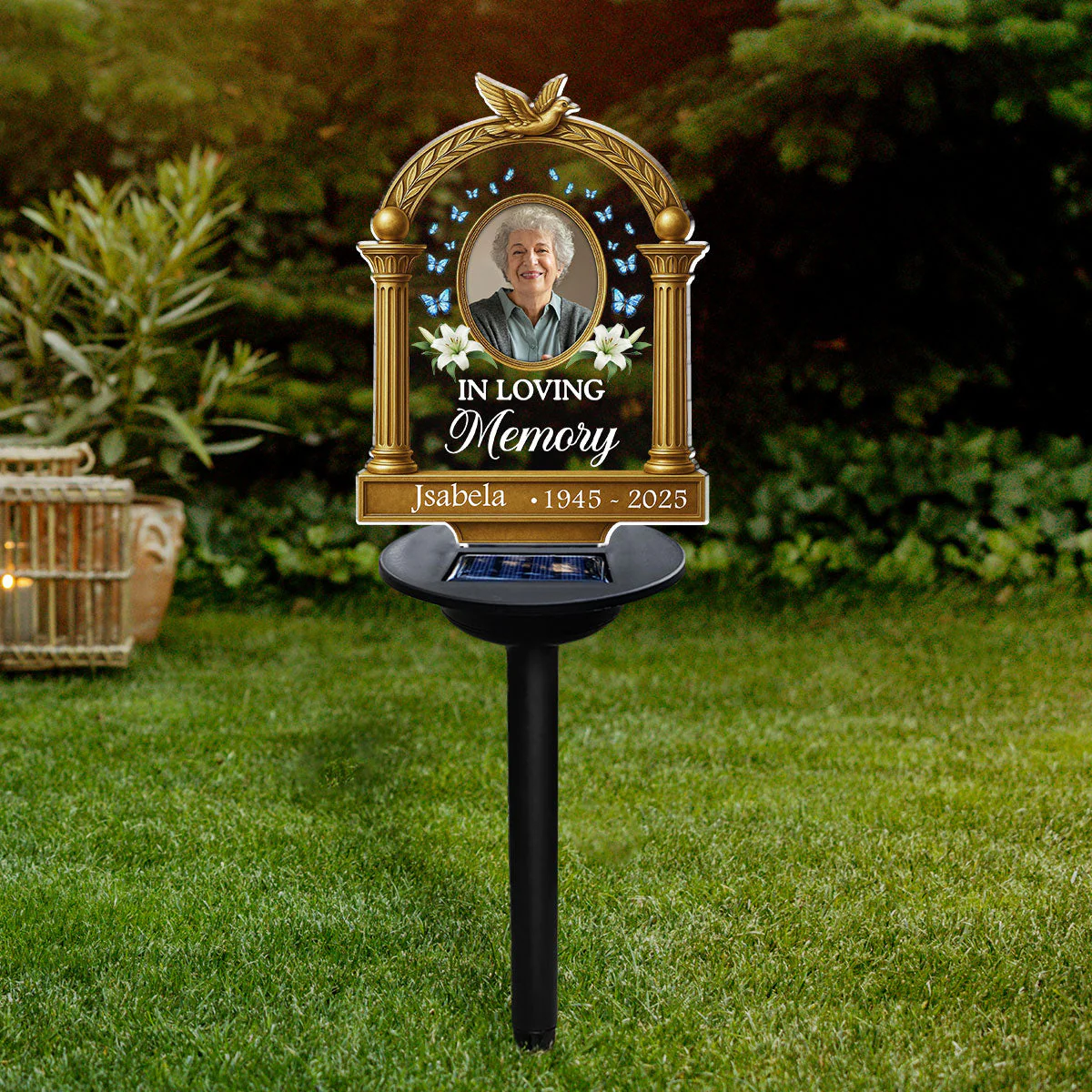 Carried In My Heart - Personalized Custom Solar Light - Image 7