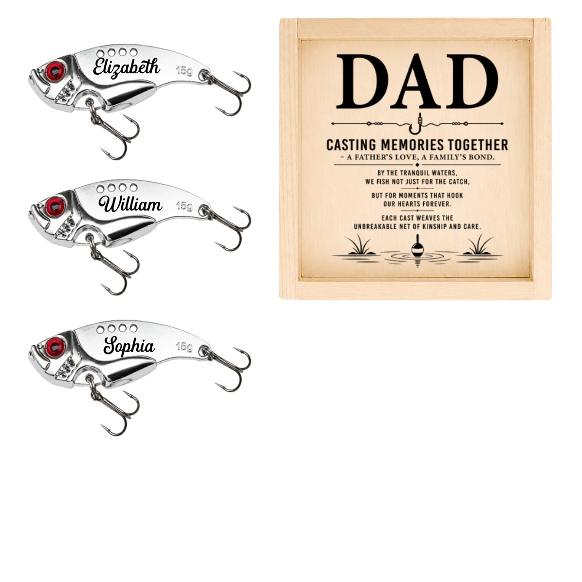 Casting Memories Together - Personalized Custom Fishing Lure - Image 12