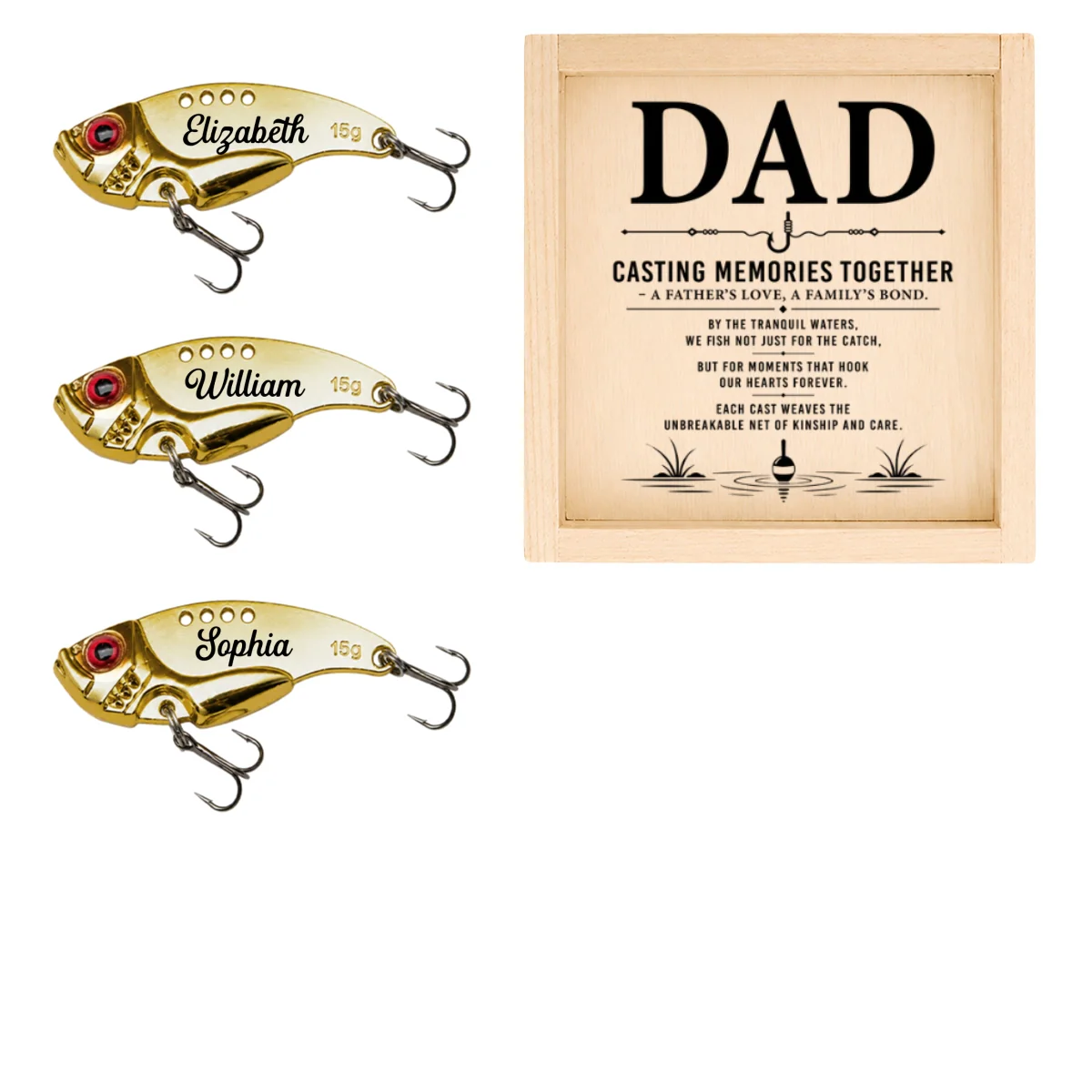 Casting Memories Together - Personalized Custom Fishing Lure - Image 13