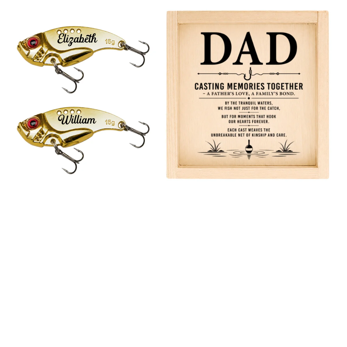 Casting Memories Together - Personalized Custom Fishing Lure - Image 15