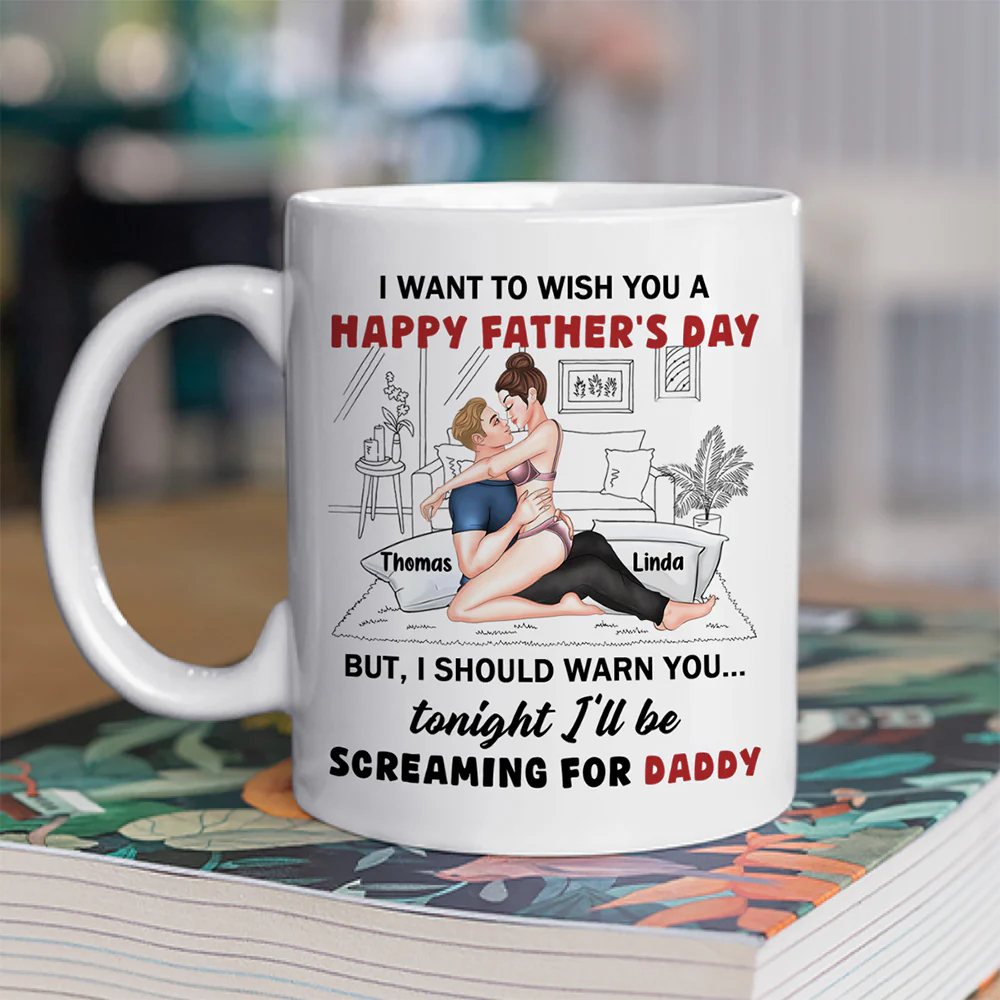 Celebrating Dad Then Calling Daddy - Personalized Custom Coffee Mug - Image 3