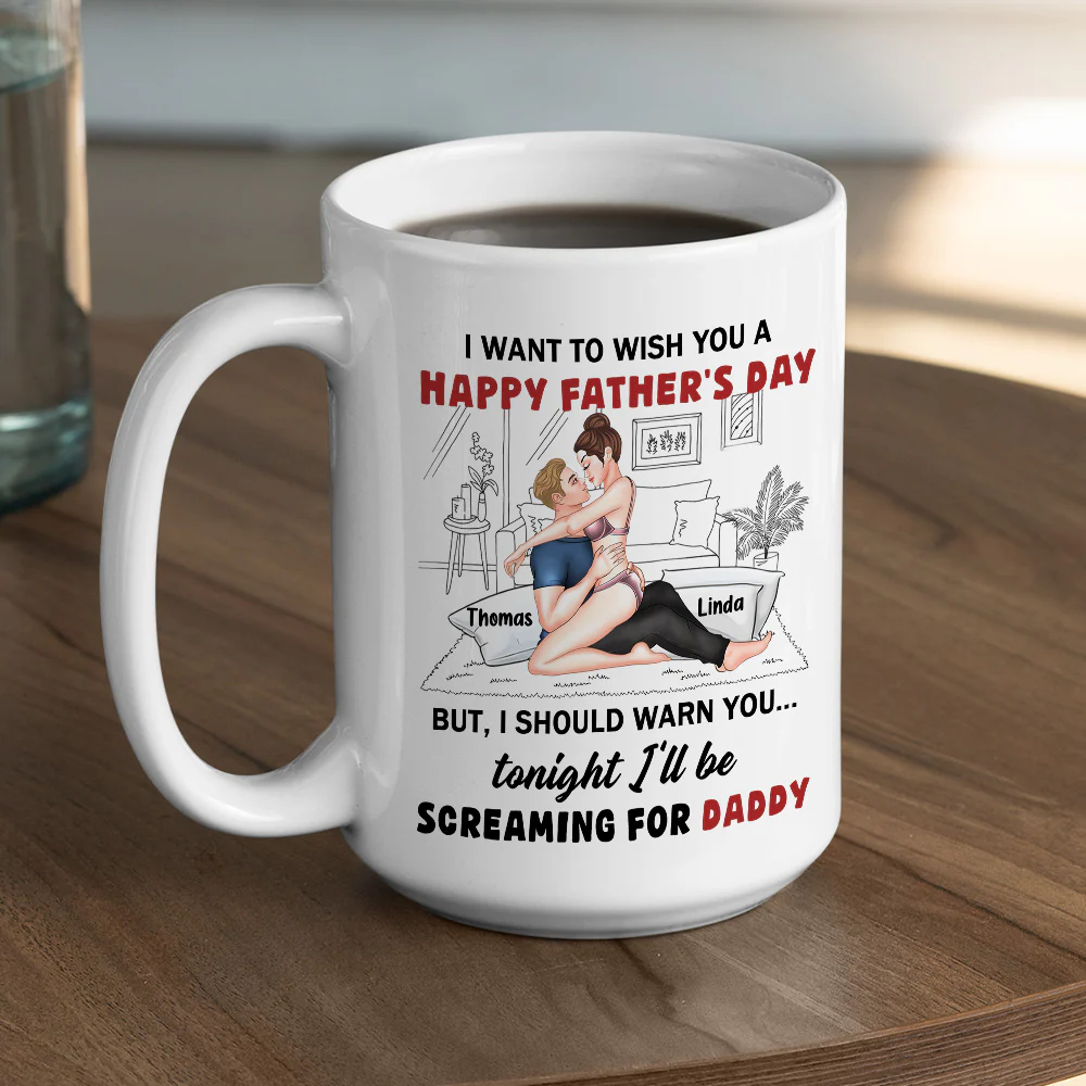 Celebrating Dad Then Calling Daddy - Personalized Custom Coffee Mug - Image 5