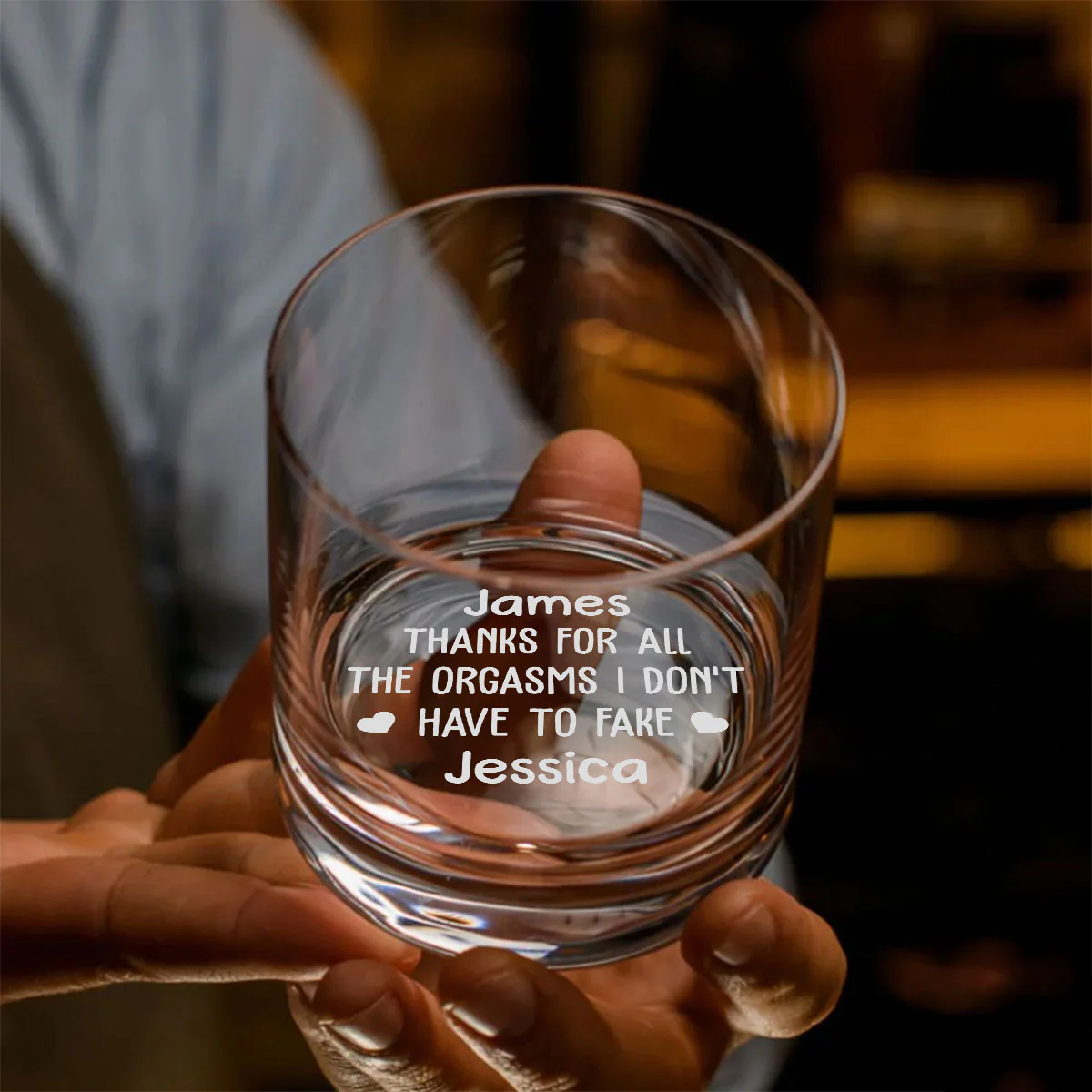 Certified Pleasure Every Single Time - Personalized Custom Engraved Whiskey Glass - Image 3