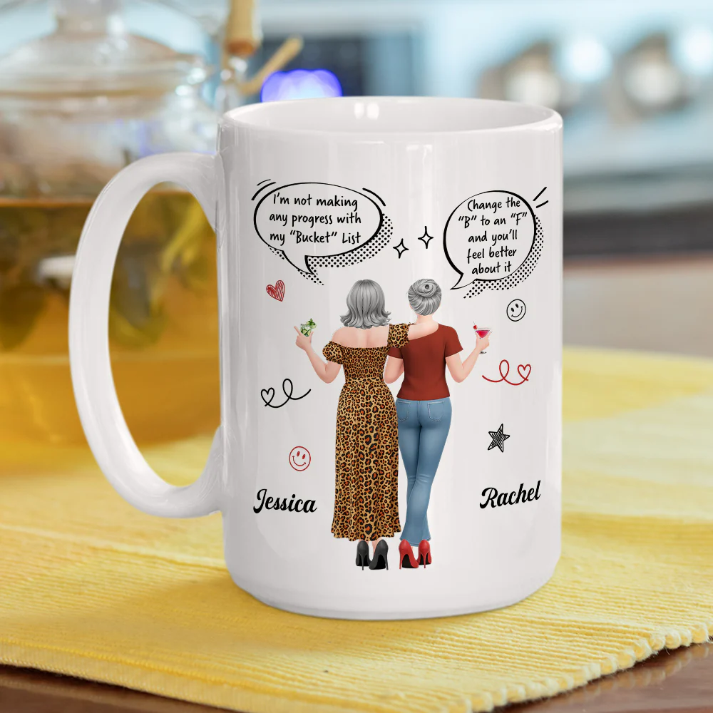 Change The Letter B To F - Personalized Custom Coffee Mug - Image 5