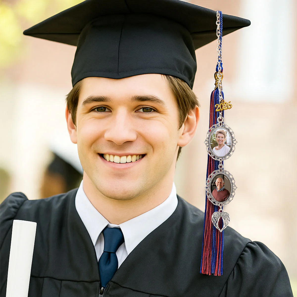 Chasing Dreams Family - Personalized Custom Graduation Tassel - Image 4