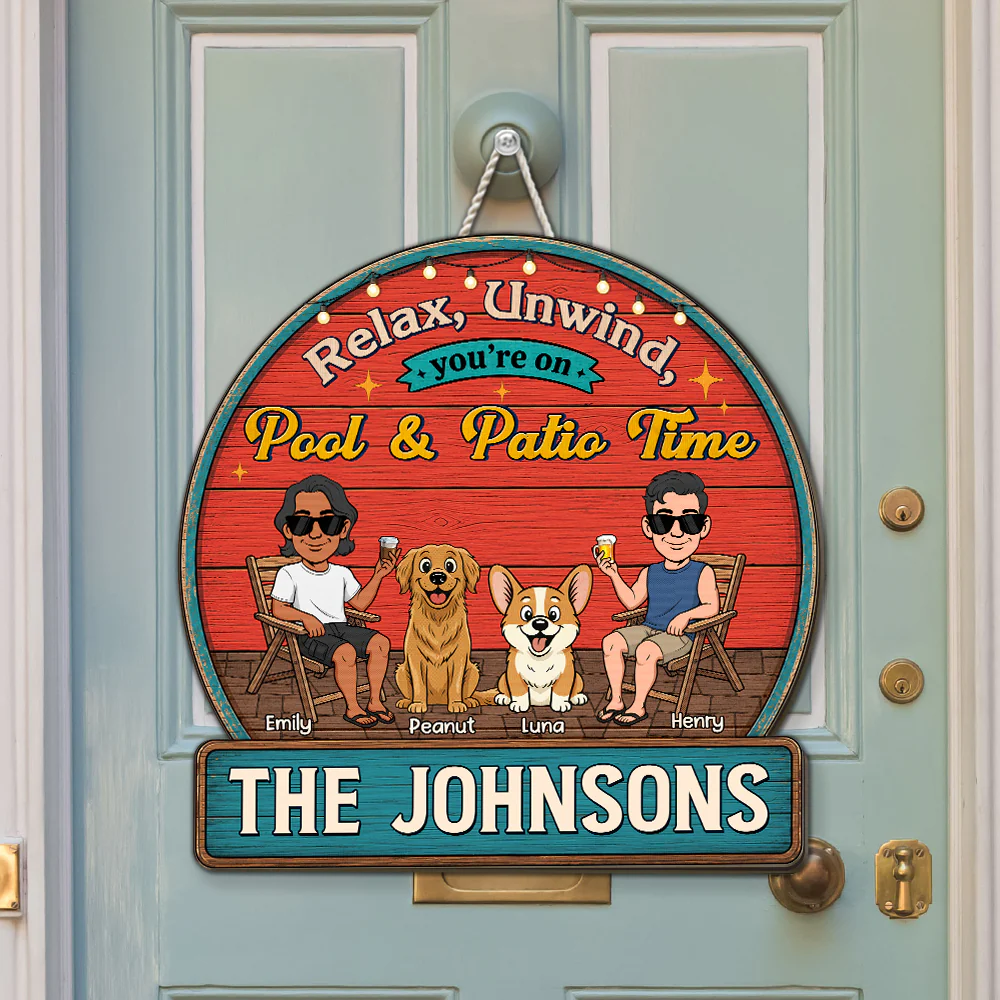 Cheers To Backyard Memories Same Sex Version - Personalized Custom Wood Sign - Image 2