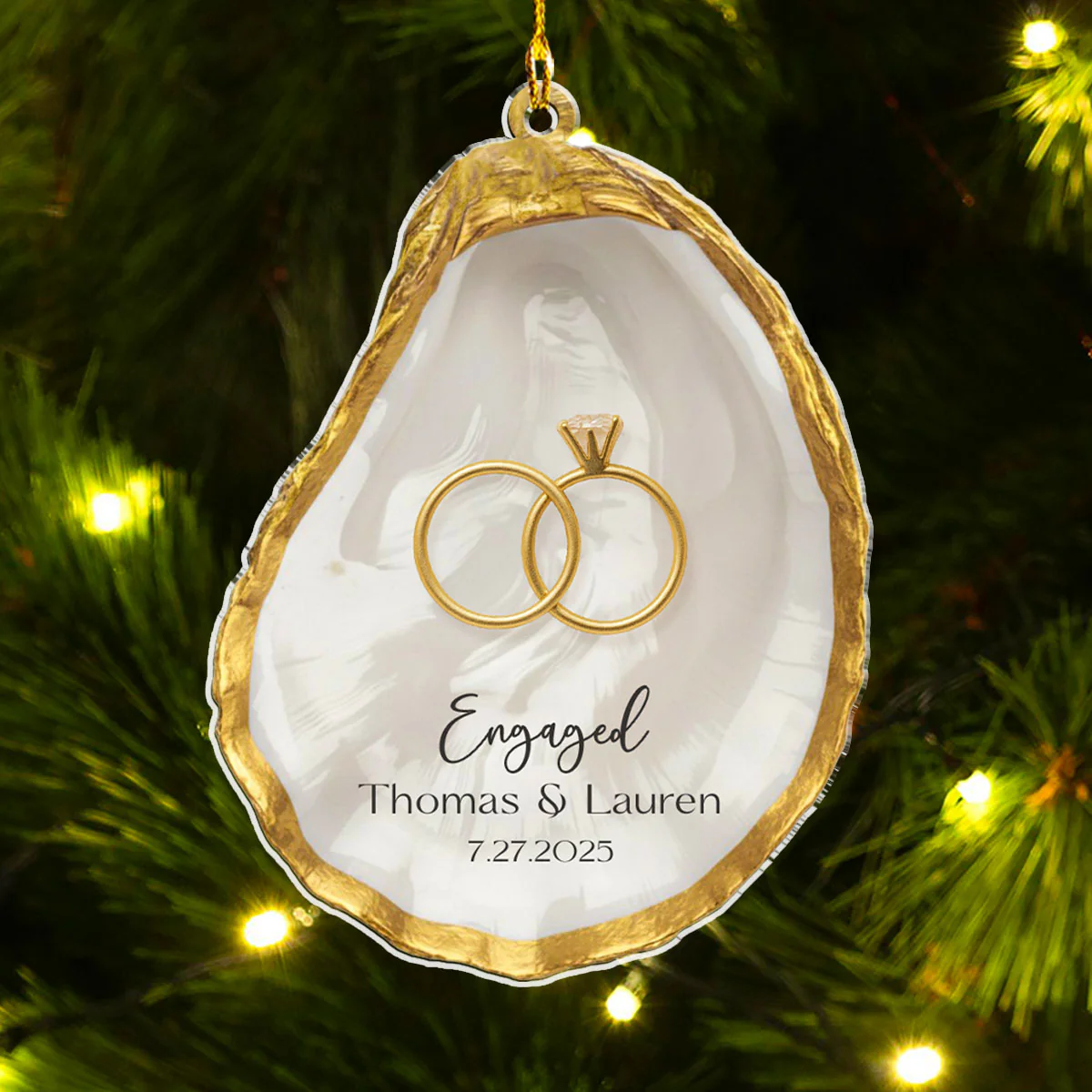 Cheers to Forever - Personalized Custom Acrylic Ornament - Image 5