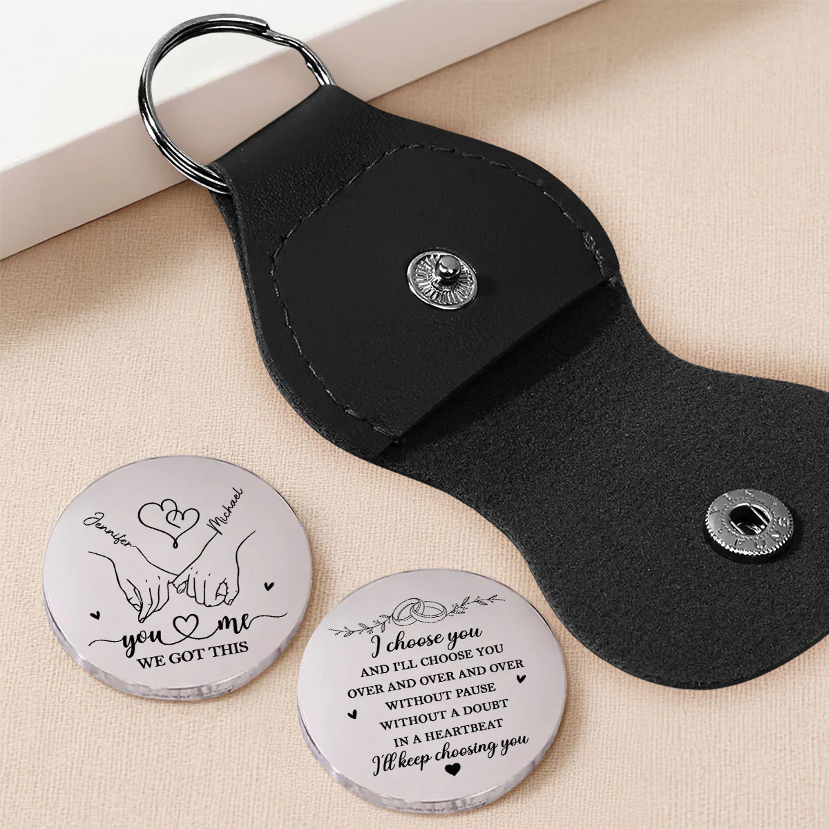 Choose You Over And Over - Personalized Custom Pocket Hug - Image 2