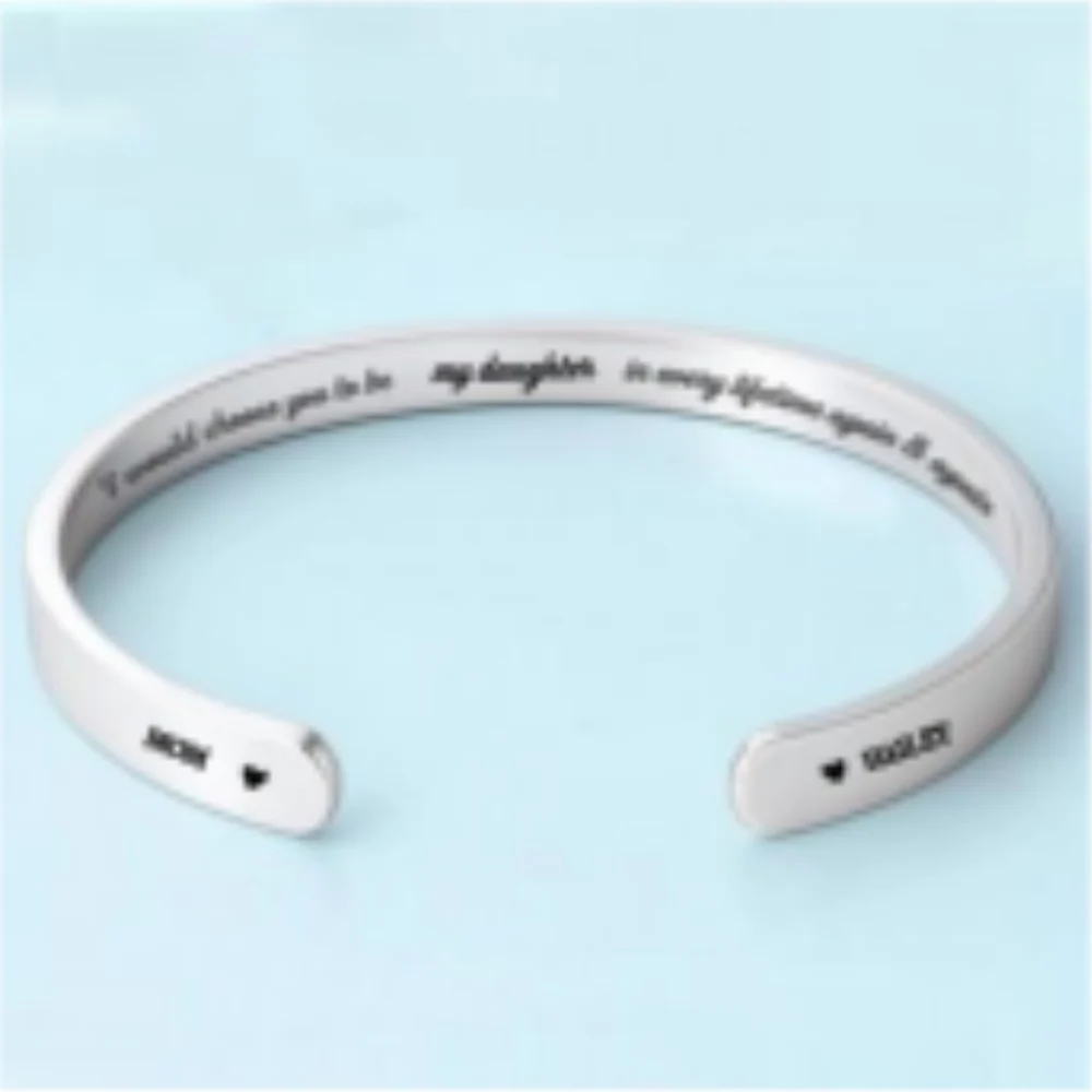 Choose You - Personalized Custom Bracelet Cuff - Image 6