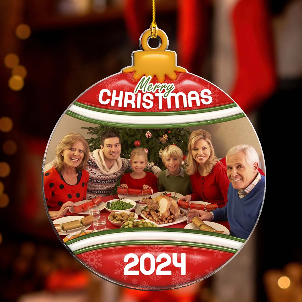 Christmas Cheer - Personalized Custom Acrylic Ornament - Image 3