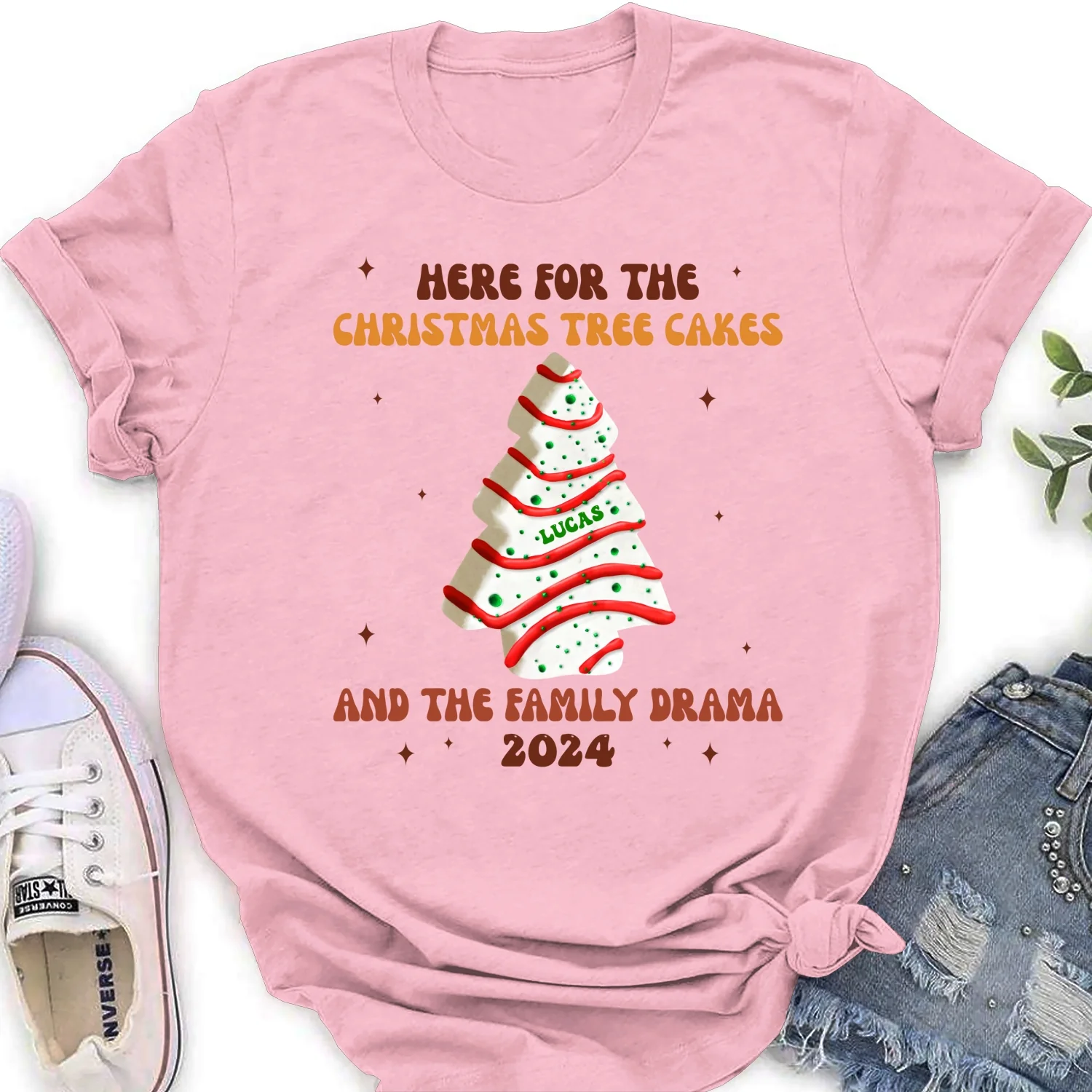 Christmas Tree Cakes And Family Drama - Personalized Custom Shirt - Image 18