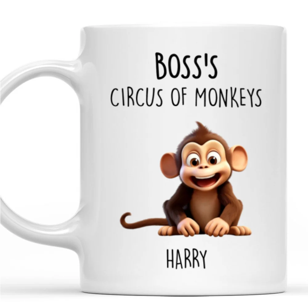 Circus of Monkeys - Personalized Custom Coffee Mug - Image 7