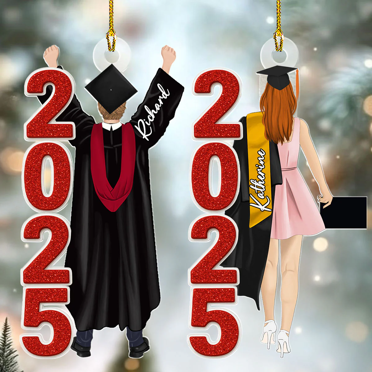 Class Of 2025 2026 - Personalized Custom Acrylic Ornament - Image 2
