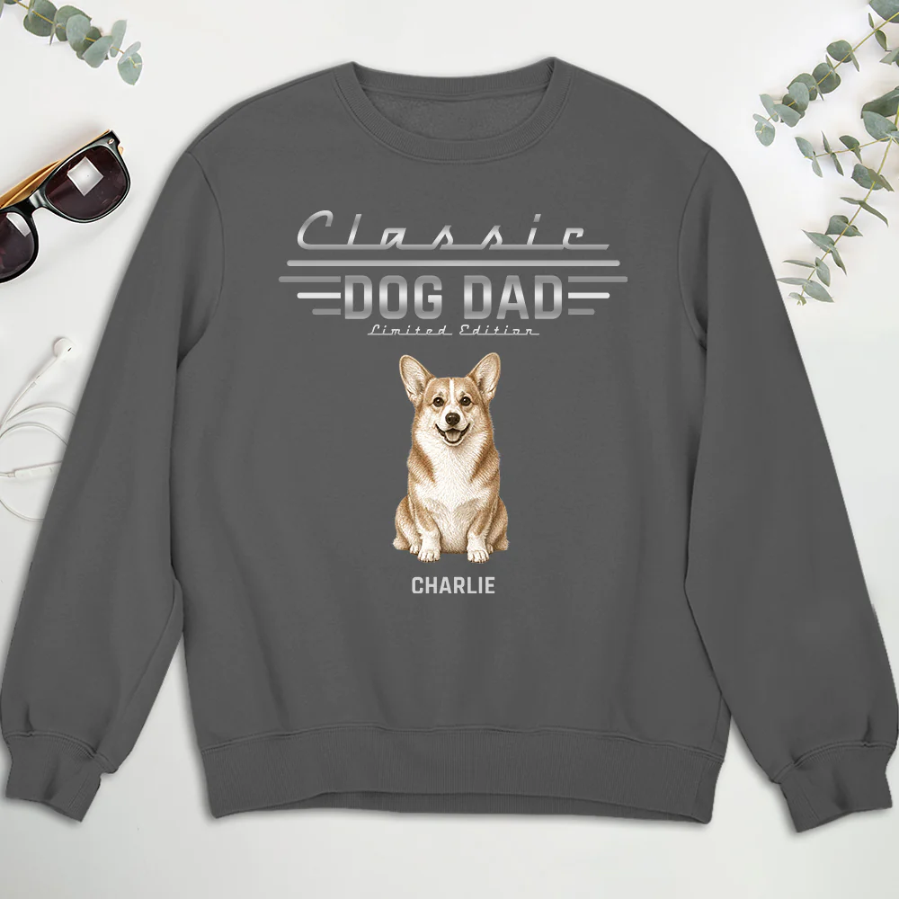 Classic Dog Dad - Personalized Custom Shirt - Image 5