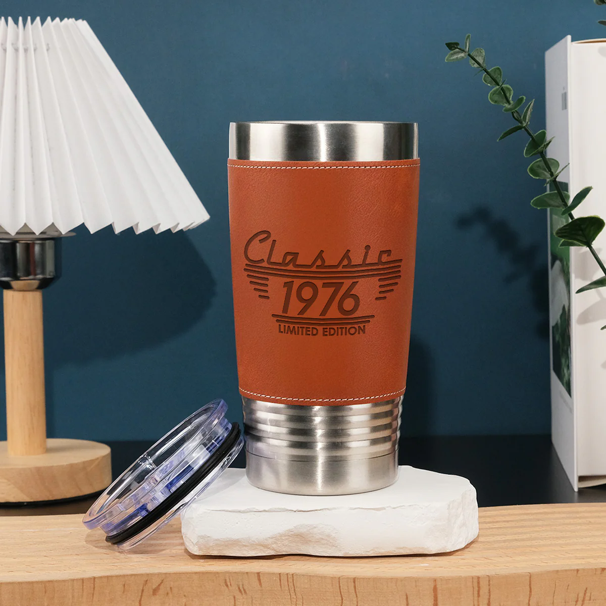 Classic Edition - Personalized Custom Engraved Leather Tumbler - Image 3