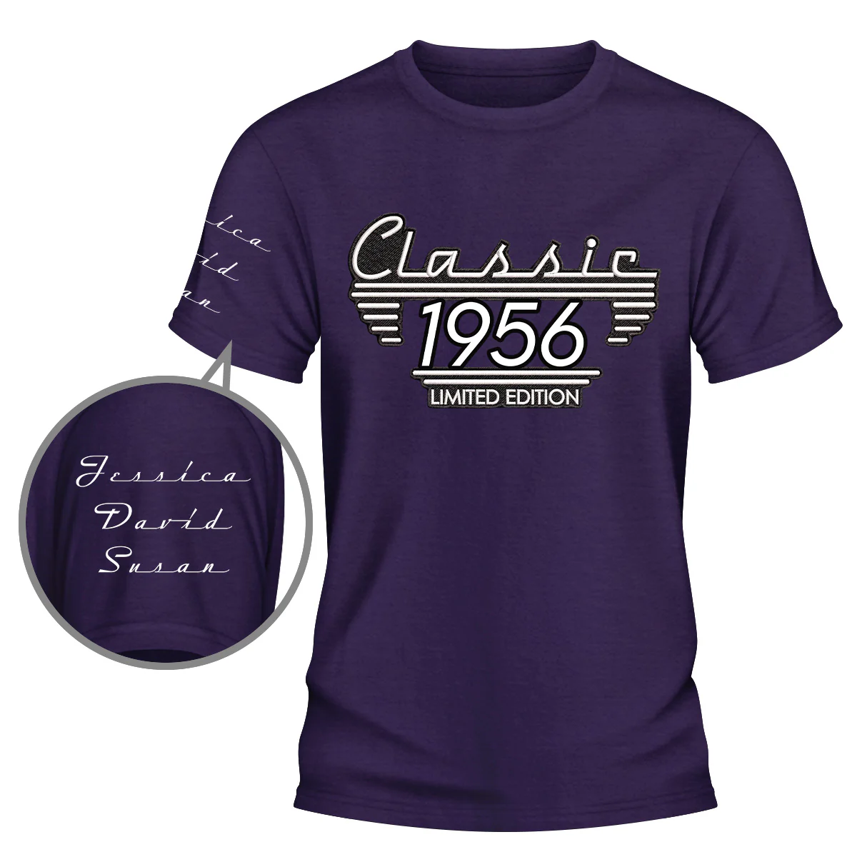 Classic Edition - Personalized Custom Shirt With Design On Sleeve - Image 4
