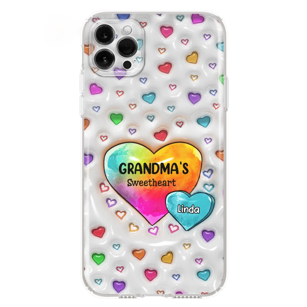 Colorful Sweethearts Grandma - Personalized Custom 3D Inflated Effect Phone Case - Image 15