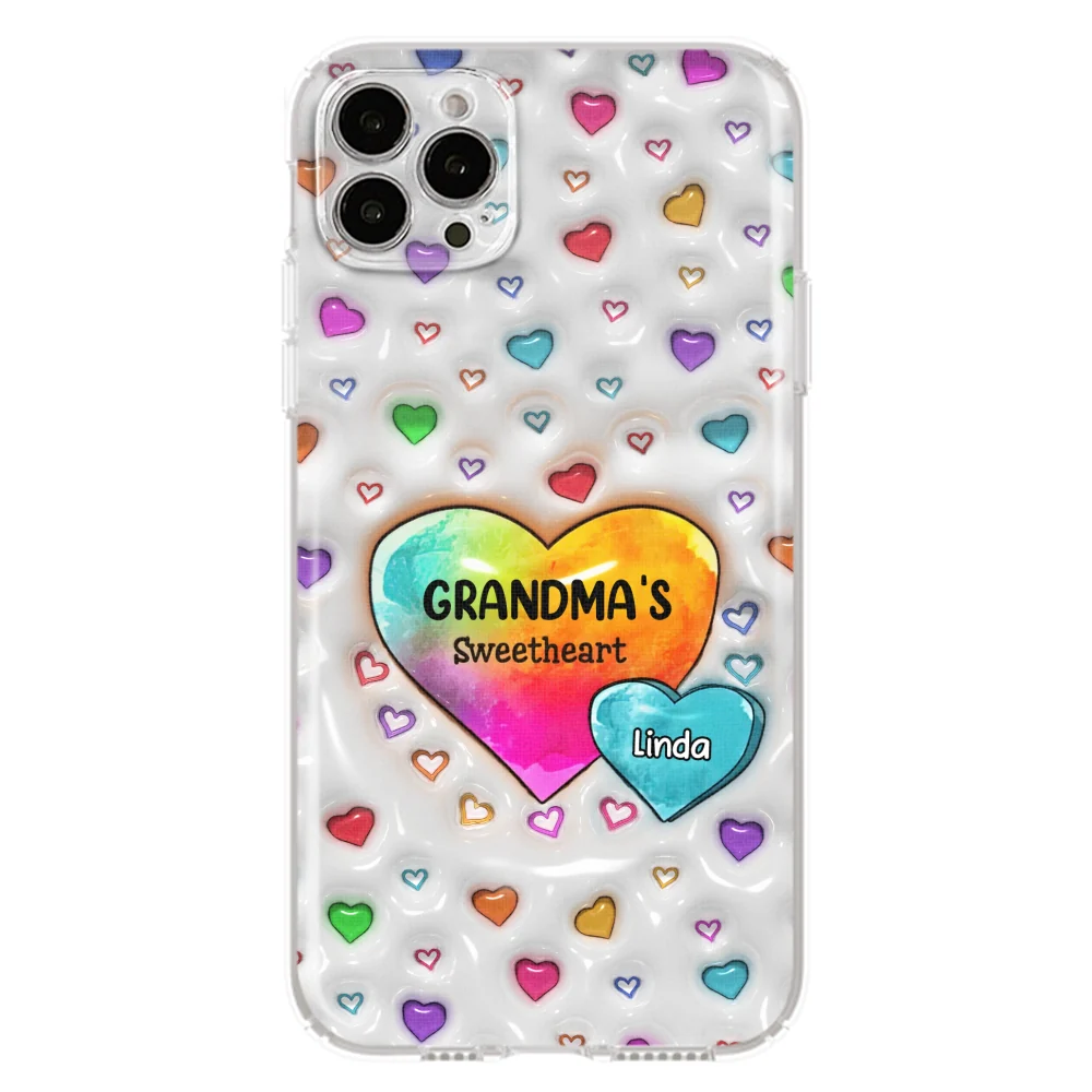 Colorful Sweethearts Grandma - Personalized Custom 3D Inflated Effect Phone Case - Image 16