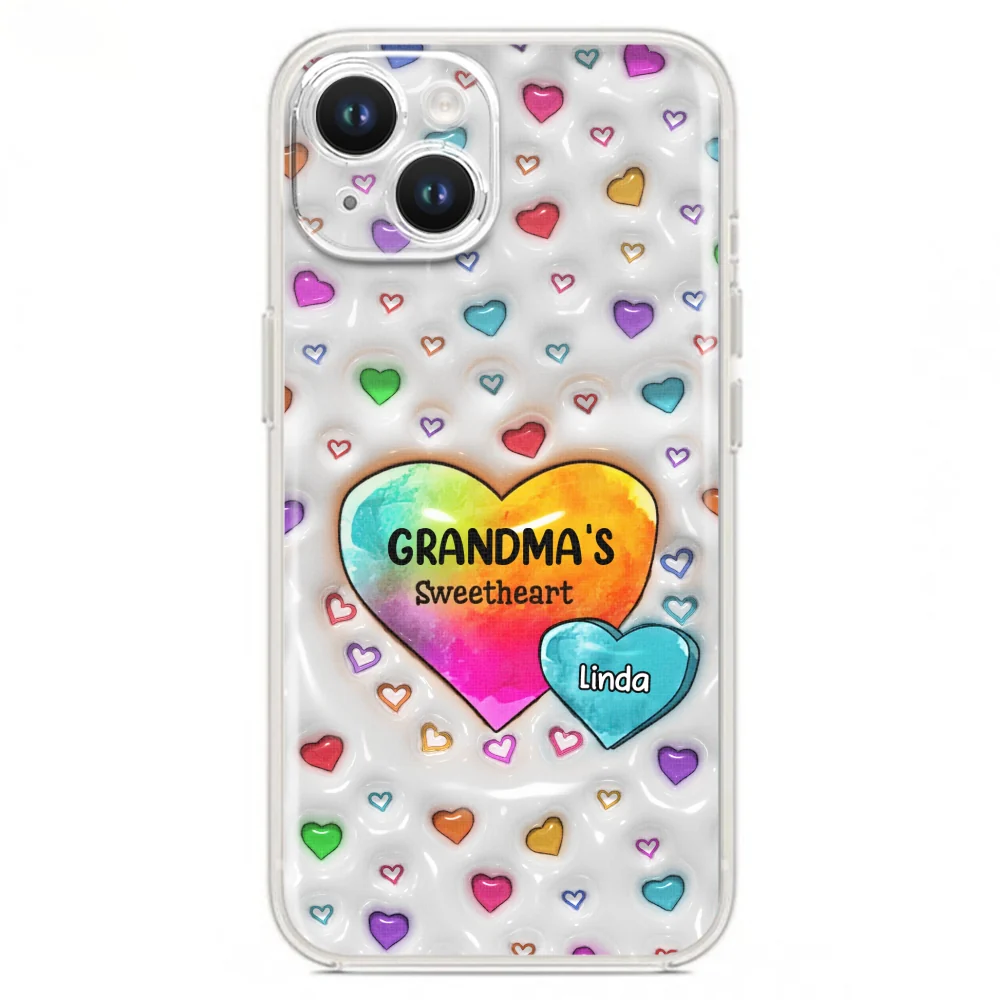 Colorful Sweethearts Grandma - Personalized Custom 3D Inflated Effect Phone Case - Image 17